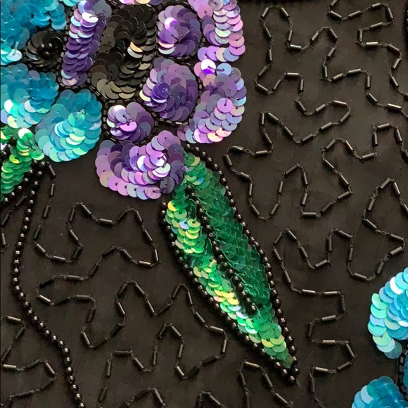 Vintage Silk Beaded Blouse - Picture 2 of 4